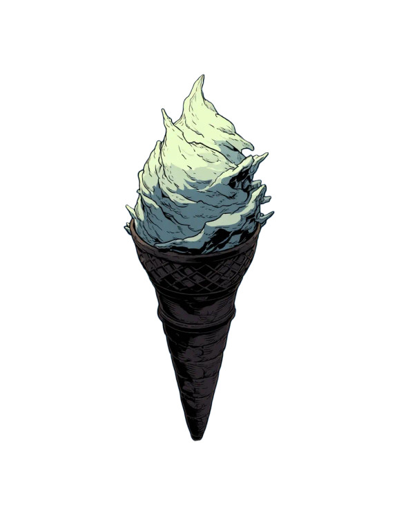 Ice Cream Logo V11 Vinyl Car Decal Sticker – Waterproof & UV-Resistant 8"