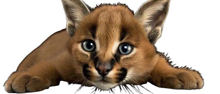 Caracal Kitten Vinyl Car Decal Sticker – Waterproof & UV-Resistant 8"