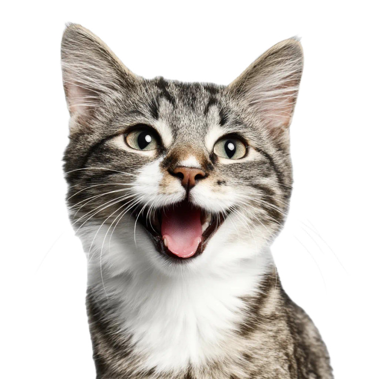 Happy Cat V3 Vinyl Car Decal Sticker – Waterproof & UV-Resistant 8"