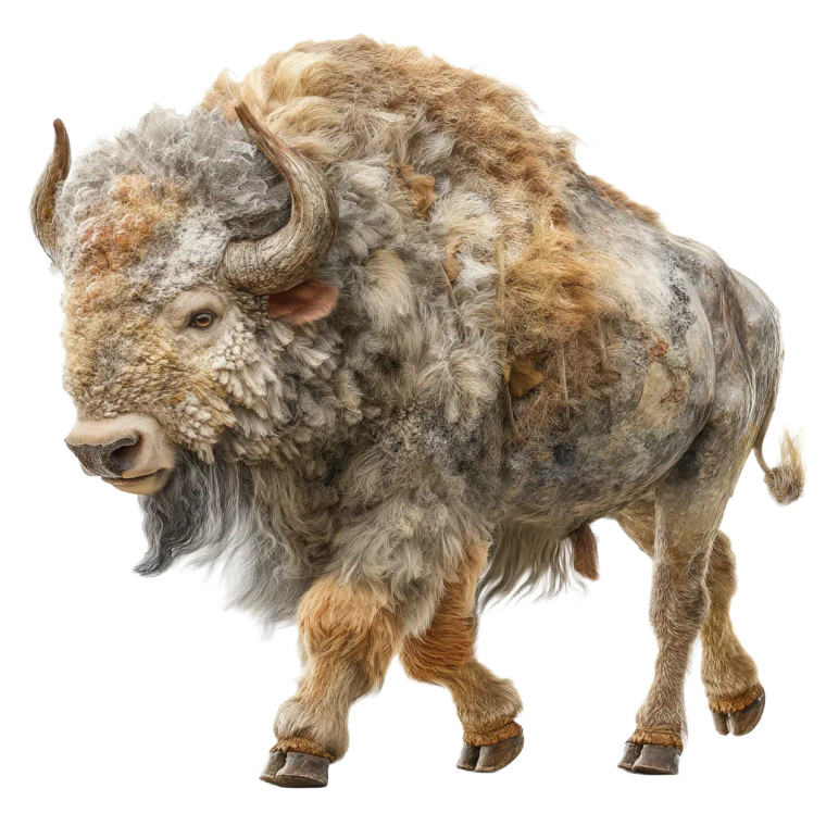 Bison Side View Vinyl Car Decal Sticker – Waterproof & UV-Resistant 8"