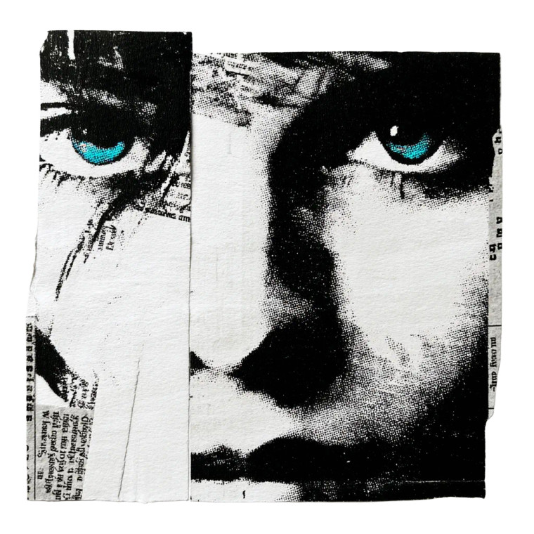 Minimalist Retro Face Vinyl Car Decal Sticker – Waterproof & UV-Resistant 8"