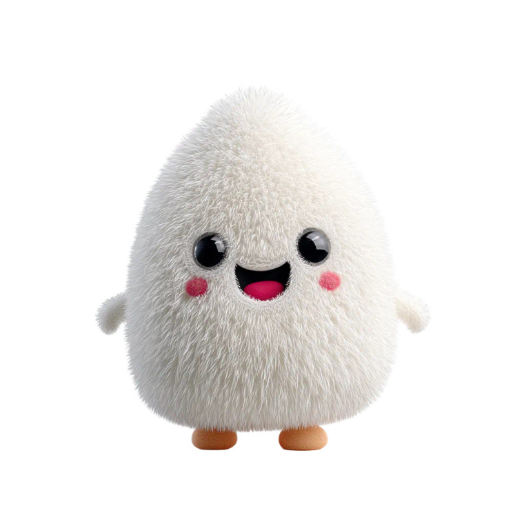 Fluffy Pickleball Plush Vinyl Car Decal Sticker – Waterproof & UV-Resistant 8"