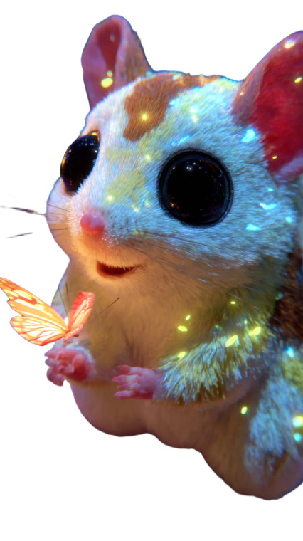 Dreamy Flying Squirrel Vinyl Car Decal Sticker – Waterproof & UV-Resistant 8"