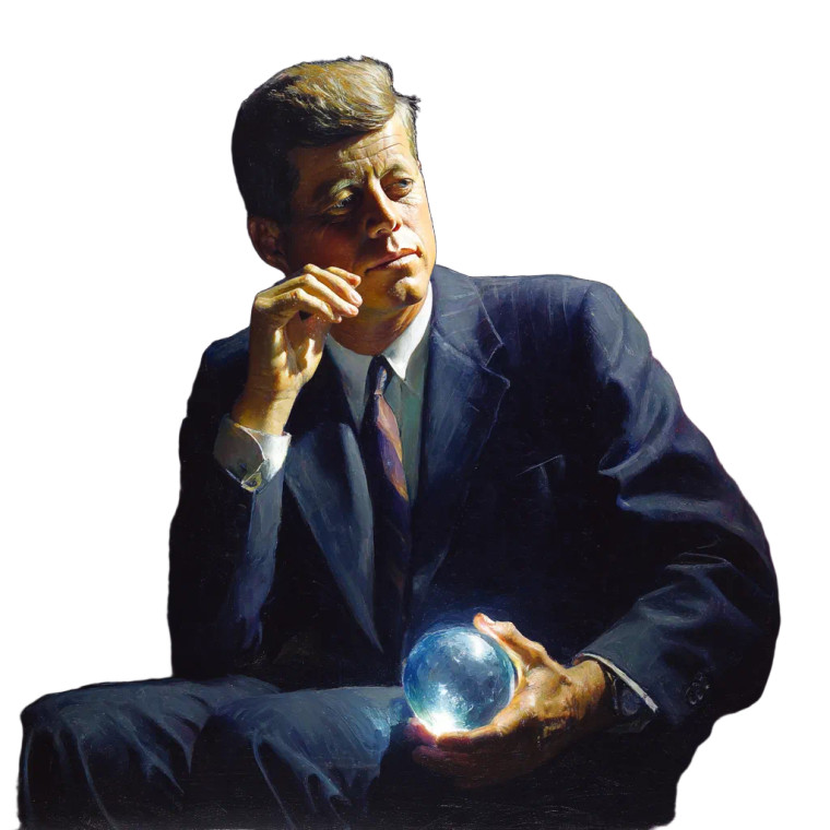 Jfk With Orb Vinyl Car Decal Sticker – Waterproof & UV-Resistant 8"