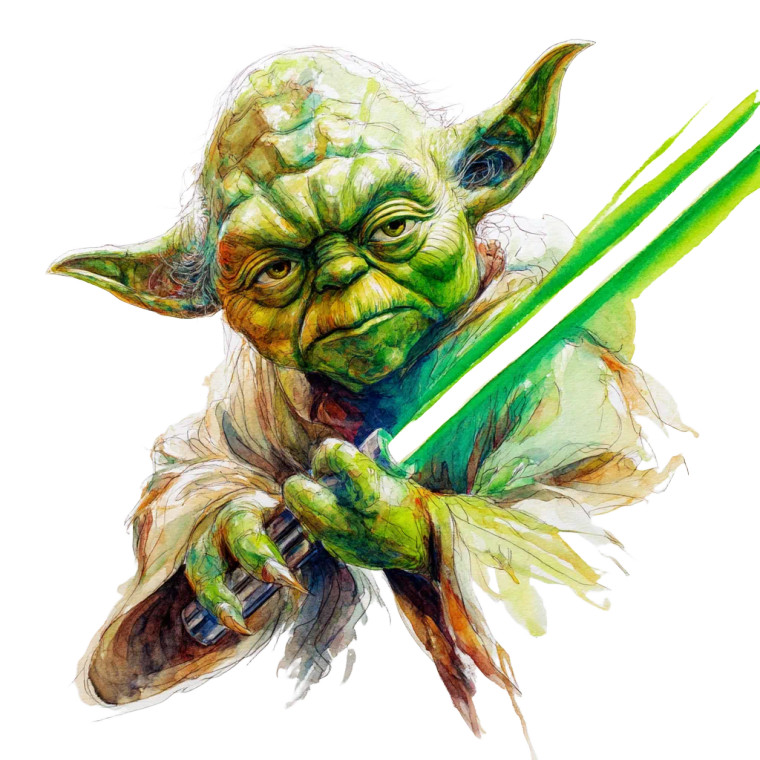 Yoda With Lightsaber V3 Vinyl Car Decal Sticker – Waterproof & UV-Resistant 8"