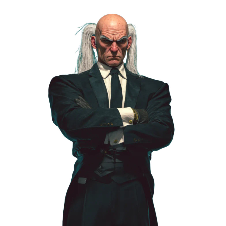 Stern Long-Haired Man Vinyl Car Decal Sticker – Waterproof & UV-Resistant 8"