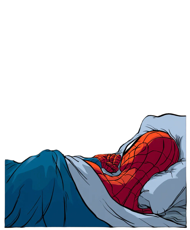 Lazy Spiderman Cartoon Vinyl Car Decal Sticker – Waterproof & UV-Resistant 8"