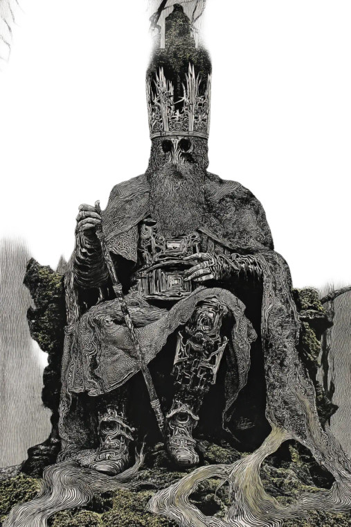 Old Dead King Vinyl Car Decal Sticker – Waterproof & UV-Resistant 8"