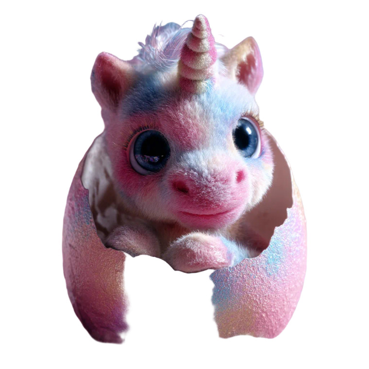 Glam Rock Unicorn Egg Vinyl Car Decal Sticker – Waterproof & UV-Resistant 8"