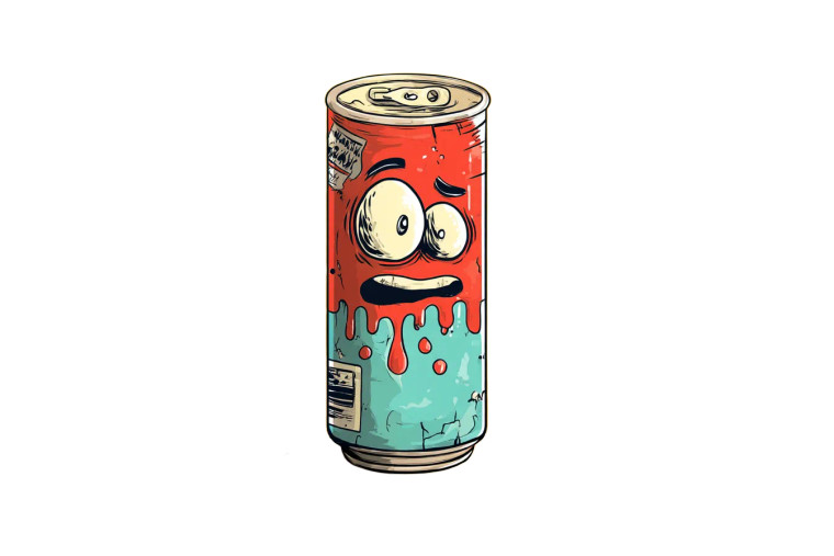 Retro Beer Can Vinyl Car Decal Sticker – Waterproof & UV-Resistant 8"