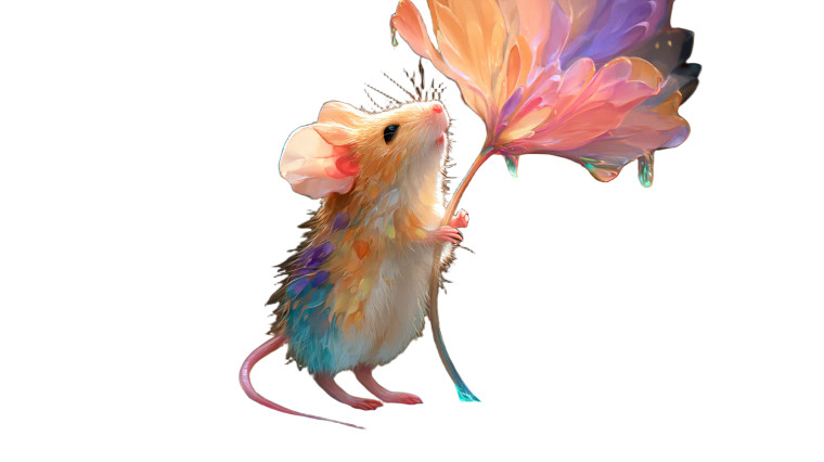 Enchanted Mouse Gaze Vinyl Car Decal Sticker – Waterproof & UV-Resistant 8"