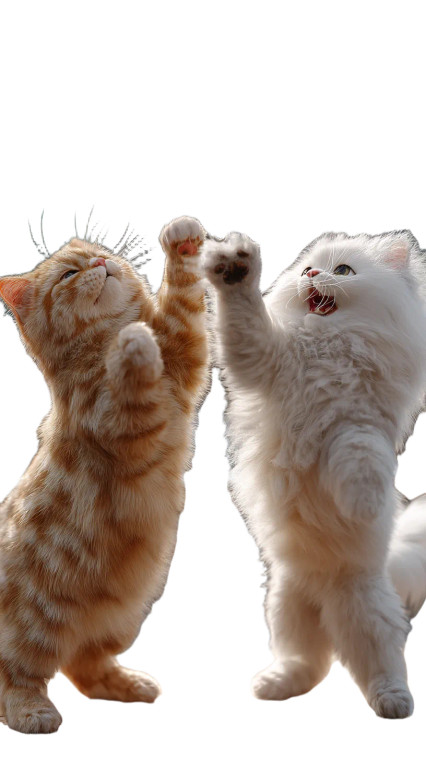 Cats Playing Basketball Vinyl Car Decal Sticker – Waterproof & UV-Resistant 8"