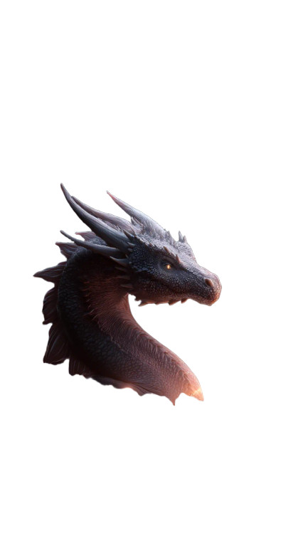 Fiery Cave Dragon Vinyl Car Decal Sticker – Waterproof & UV-Resistant 8"