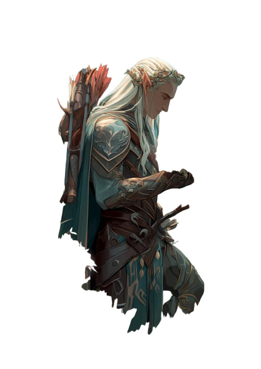 Celeborn Elven Prince Vinyl Car Decal Sticker – Waterproof & UV-Resistant 8"