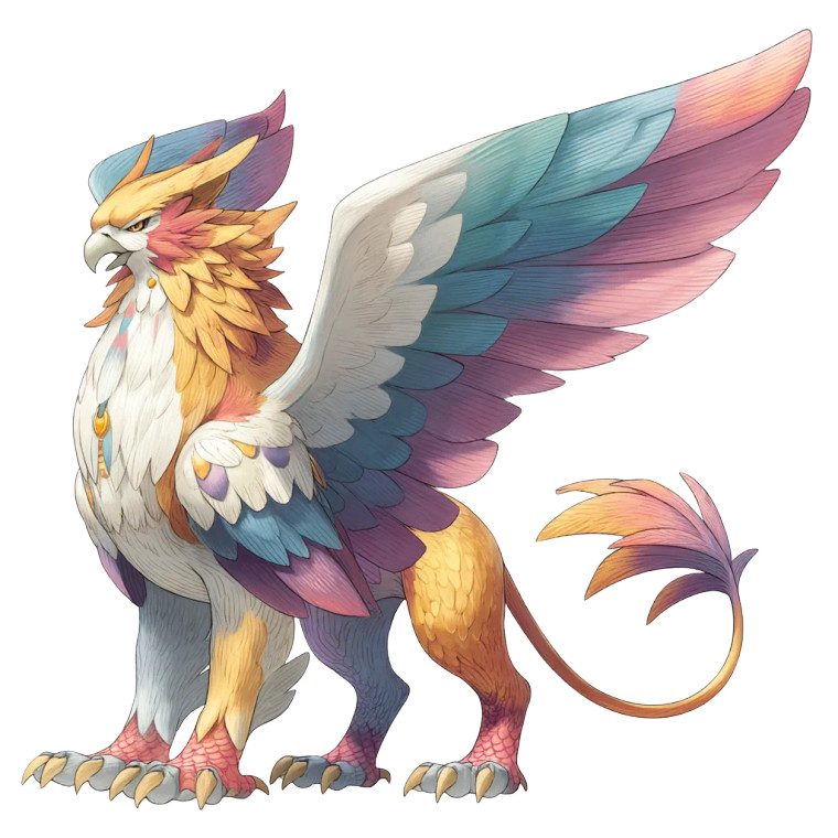 Majestic Griffin Pokémon Vinyl Car Decal Sticker – Waterproof & UV-Resistant 8"