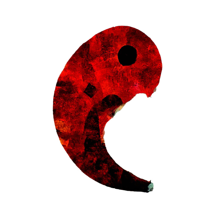 Stylized Semi-Colon Vinyl Car Decal Sticker – Waterproof & UV-Resistant 8"