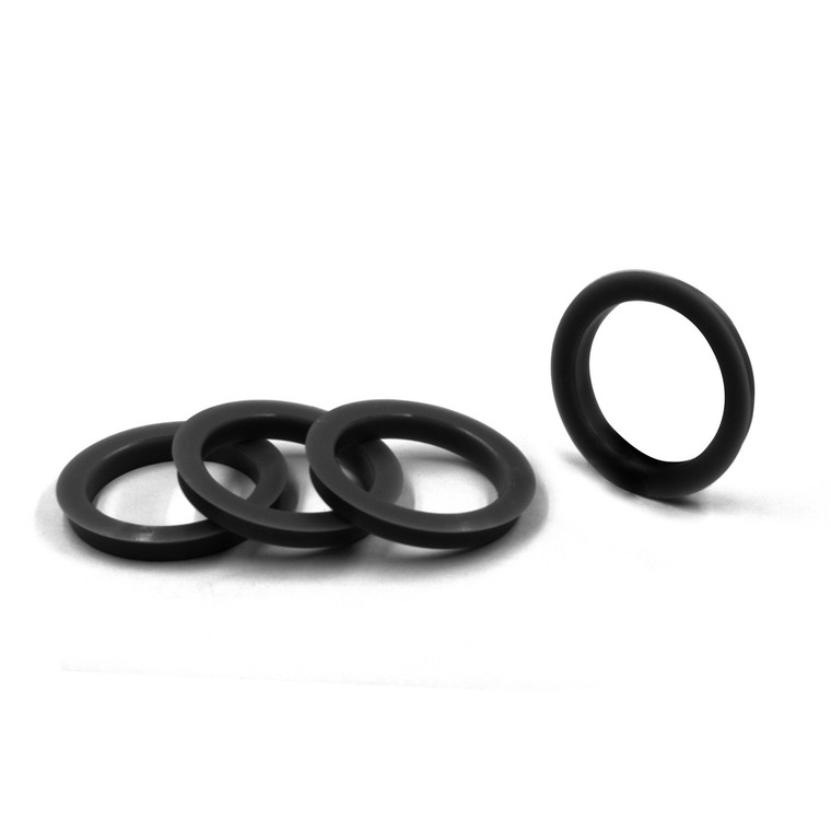 Snug Fit Wheel Hub Centric Rings | Black Plastic | 71.5mm ID | 72.56mm OD - Set Of 4