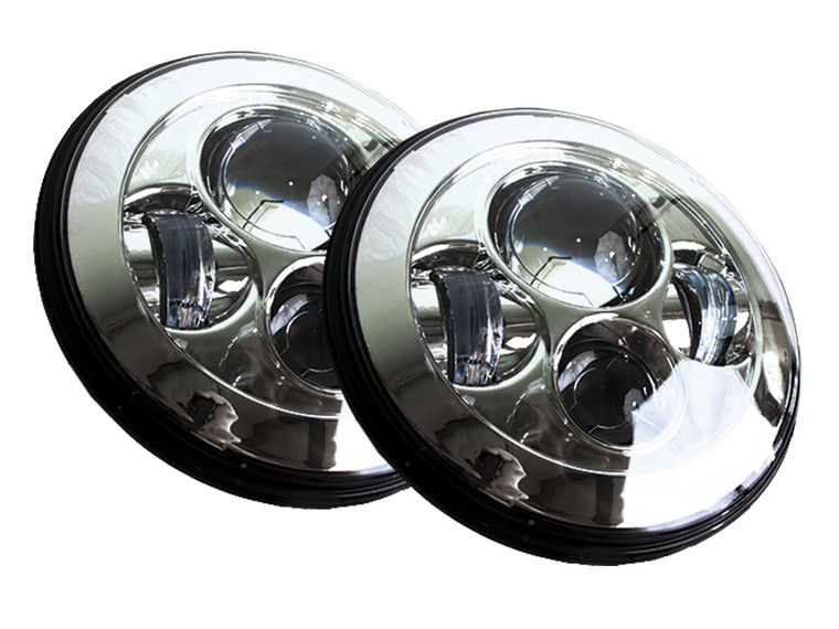 Upgrade Your Night Driving | Race Sport Lighting LED Headlight Assembly | Projector Beam | Polycarbonate Lens | Set Of 2