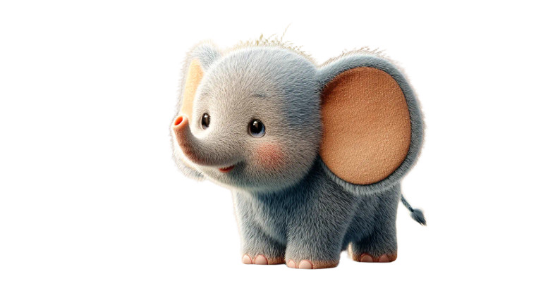 Cute Baby Elephant Vinyl Car Decal Sticker – Waterproof & UV-Resistant 8"