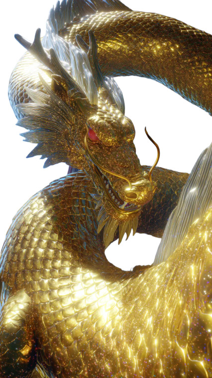 Majestic Chinese Dragon V8 Vinyl Car Decal Sticker – Waterproof & UV-Resistant 8"