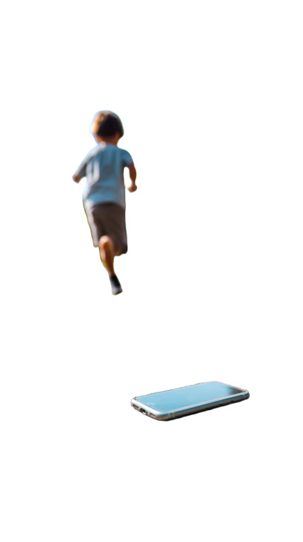 Happy Running Boy V2 Vinyl Car Decal Sticker – Waterproof & UV-Resistant 8"