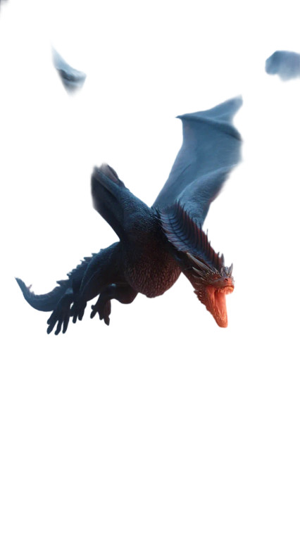 Drogon Soars Vinyl Car Decal Sticker – Waterproof & UV-Resistant 8"