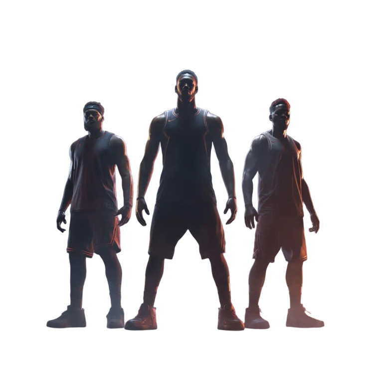 Heroic Sports Trio Vinyl Car Decal Sticker – Waterproof & UV-Resistant 8"
