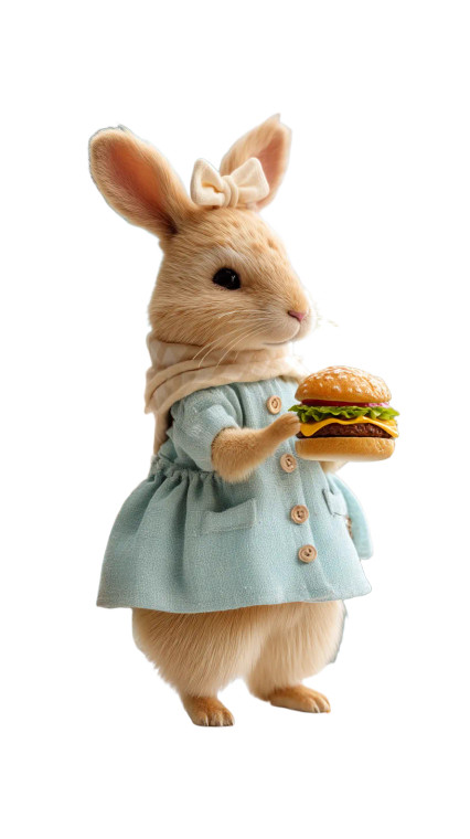 Cooking Hare Chef Vinyl Car Decal Sticker – Waterproof & UV-Resistant 8"