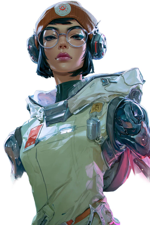 Futuristic Overwatch Hero Vinyl Car Decal Sticker – Waterproof & UV-Resistant 8"