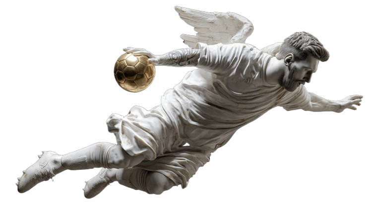 Messi Golden God Vinyl Car Decal Sticker – Waterproof & UV-Resistant 8"