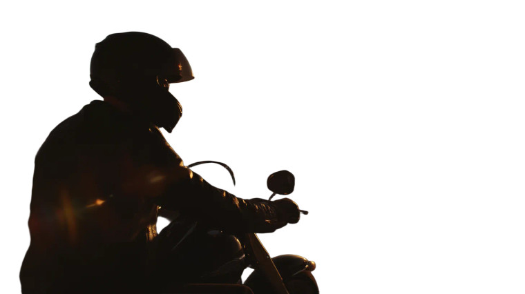 Desert Motorcycle Ride Vinyl Car Decal Sticker – Waterproof & UV-Resistant 8"