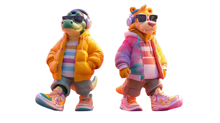 Stylish Cartoon Duo Vinyl Car Decal Sticker – Waterproof & UV-Resistant 