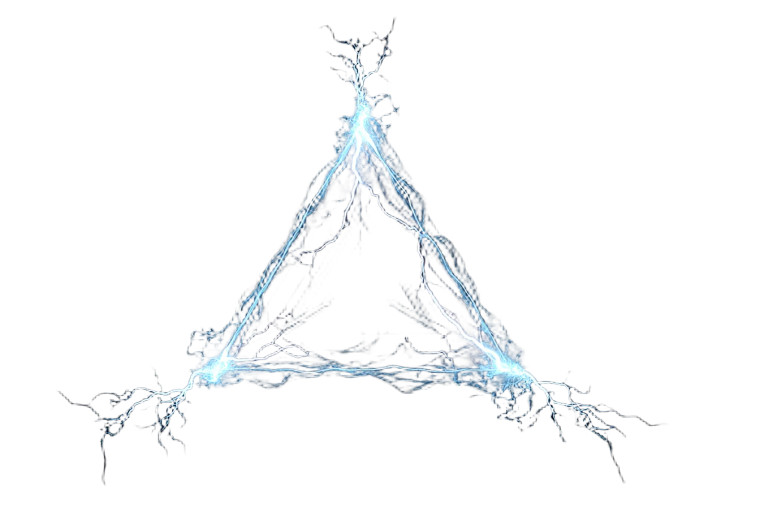 Triangular Plasma Node Vinyl Car Decal Sticker – Waterproof & UV-Resistant 8"