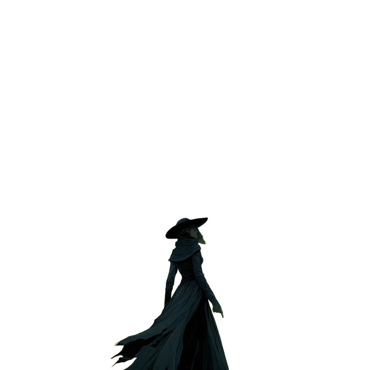 Green Witch Fantasy Vinyl Car Decal Sticker – Waterproof & UV-Resistant 8"