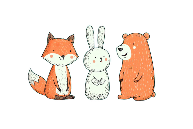 Happy Forest Friends Vinyl Car Decal Sticker – Waterproof & UV-Resistant 8"