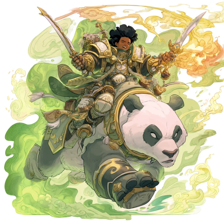 Warrior On Panda Vinyl Car Decal Sticker – Waterproof & UV-Resistant 8"