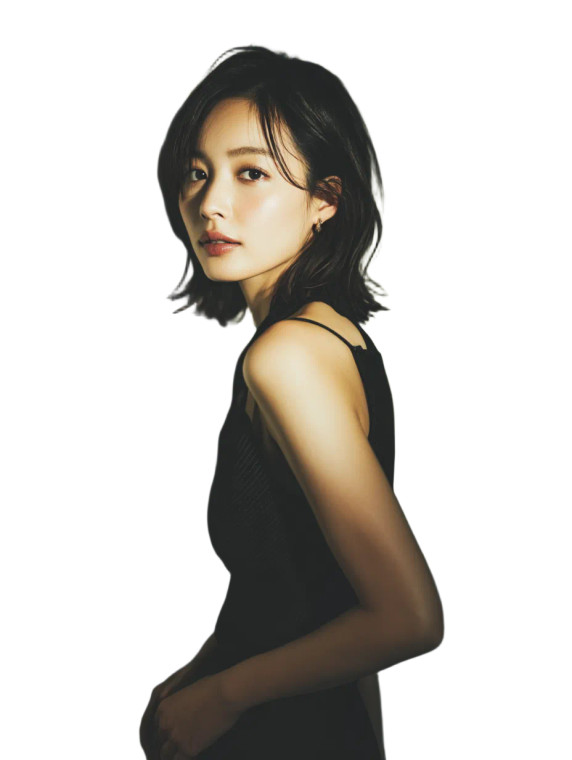 Glamorous Japanese Actress Vinyl Car Decal Sticker – Waterproof & UV-Resistant 8"