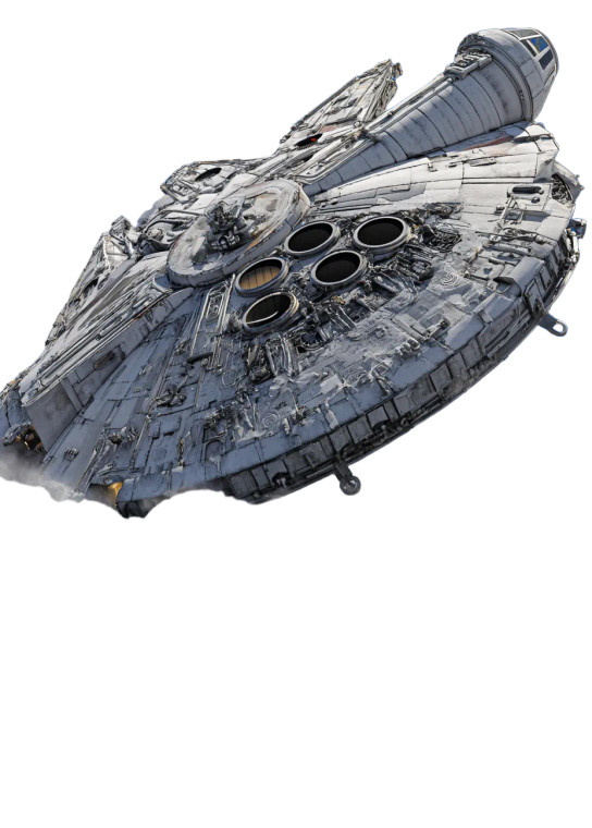 Millennium Falcon Flight Vinyl Car Decal Sticker – Waterproof & UV-Resistant 8"