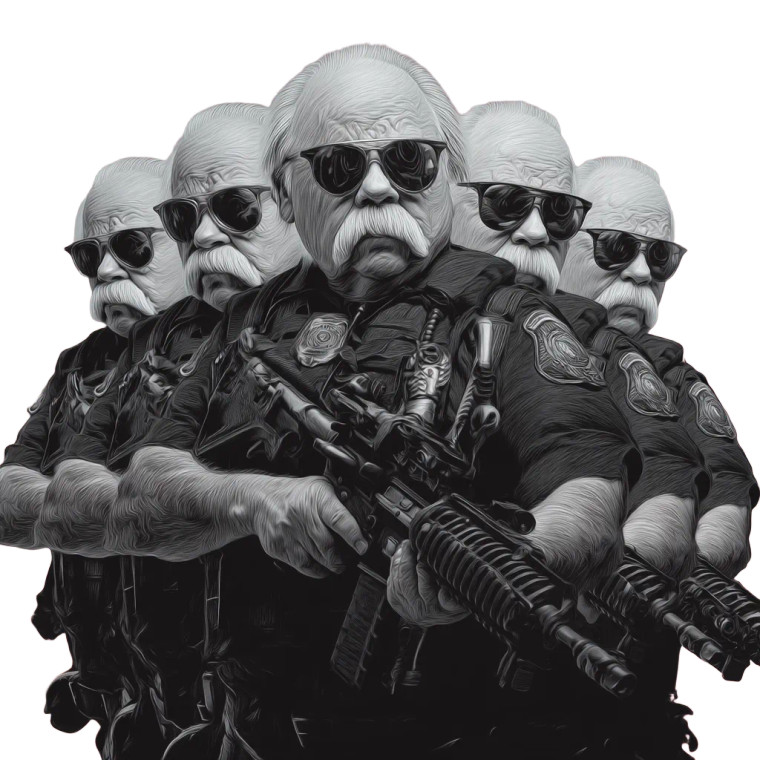Wilford Brimley Strike Force Vinyl Car Decal Sticker – Waterproof & UV-Resistant 8"