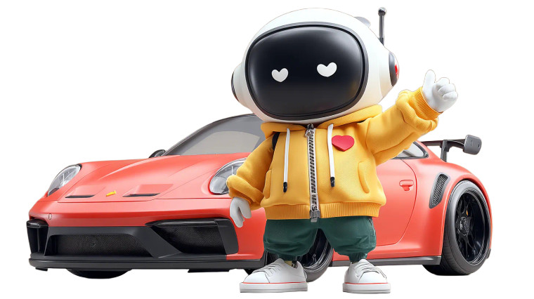 Happy Hacker Mascot V3 Vinyl Car Decal Sticker – Waterproof & UV-Resistant 8"