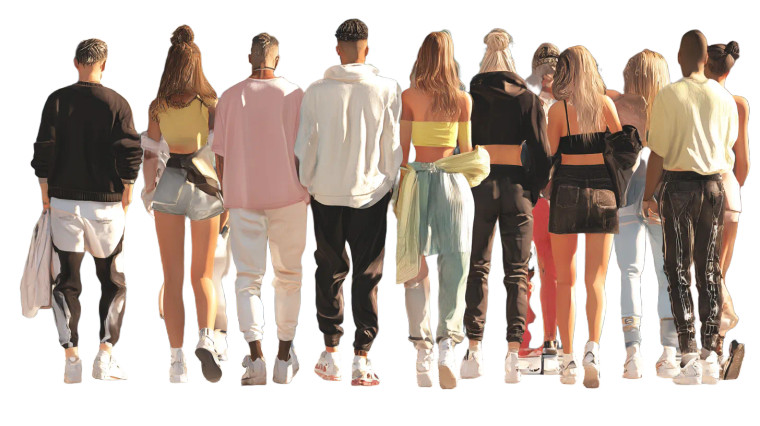 Urban Chic Models Vinyl Car Decal Sticker – Waterproof & UV-Resistant 8"