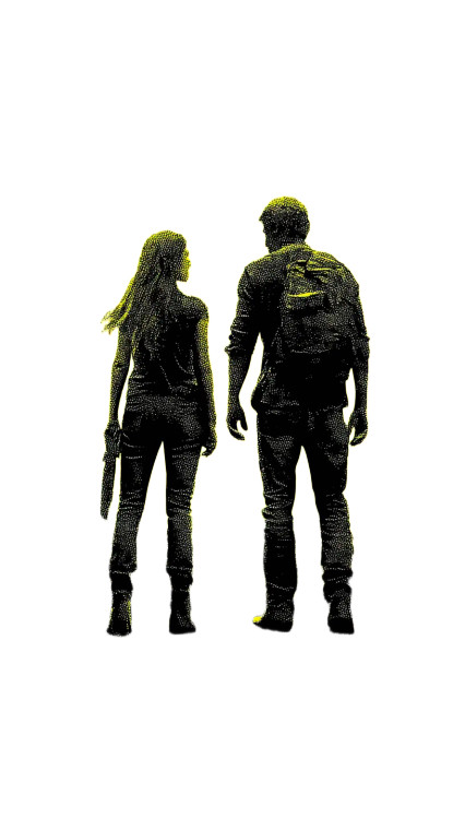 Post Apocalyptic Journey Vinyl Car Decal Sticker – Waterproof & UV-Resistant 8"