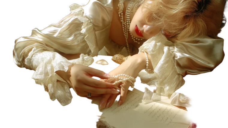 Ethereal Letter Writing Vinyl Car Decal Sticker – Waterproof & UV-Resistant 8"