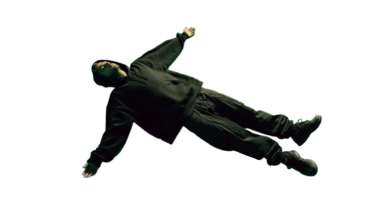 Overhead Green Screen Man Vinyl Car Decal Sticker – Waterproof & UV-Resistant 8"