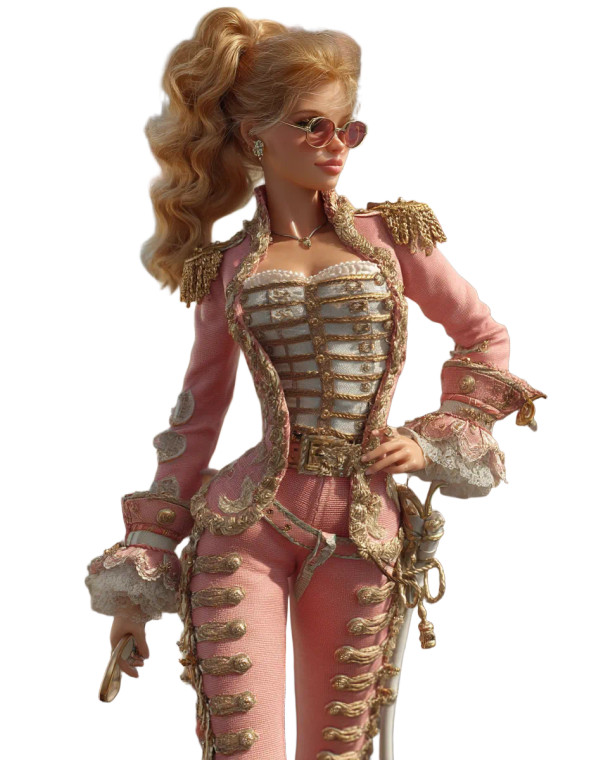 Pirate Barbie Anime Vinyl Car Decal Sticker – Waterproof & UV-Resistant 8"