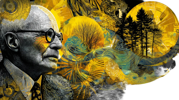 Carl Jung Portrait Vinyl Car Decal Sticker – Waterproof & UV-Resistant 8"