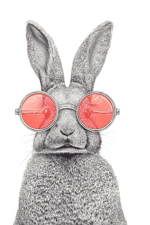 Red Vision Spectacles V3 Vinyl Car Decal Sticker – Waterproof & UV-Resistant 8"