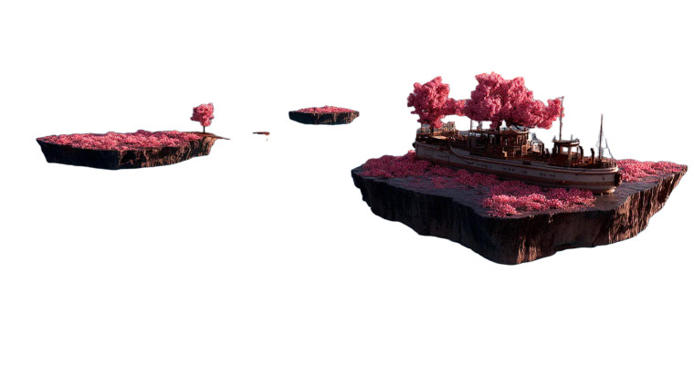 Golden Magical Bridge Vinyl Car Decal Sticker – Waterproof & UV-Resistant 8"