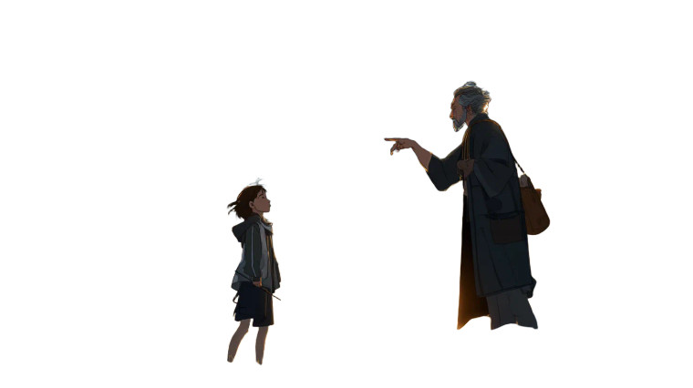 Magical Sunrise Encounter Vinyl Car Decal Sticker – Waterproof & UV-Resistant 8"