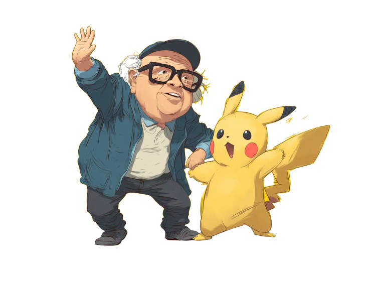 Pikachu Dancing Vinyl Car Decal Sticker – Waterproof & UV-Resistant 8"